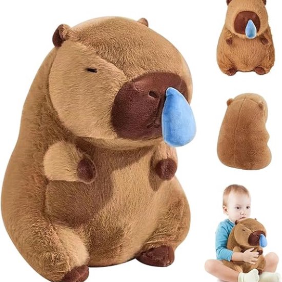 Capybara Knuffel - Capibara Knuffel - Knuffeldier - Speelgoed - Cadeau - Slaapknuffel van Fervos