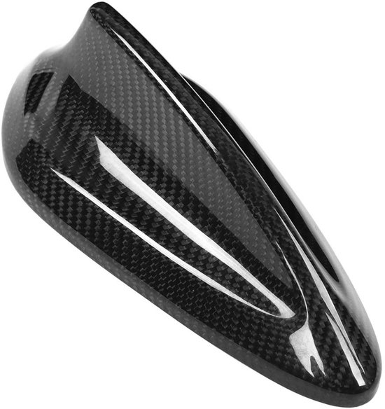 Car Shark Fin Antenna Cover, Car Carbon Fiber Shark Fin Antenna Cover FM AM Radio Aerial Shark Fin Cover Black With Adhesive Tape For B-M-W F20 F21 F48 F49 F45 F46 Antennes