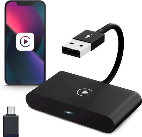 CarMe Luxe Carplay Dongle - Draadloos Carplay - Zwart - Alleen te gebruiken met ingebouwde Apple CarPlay en iPhone van CarMe Luxe