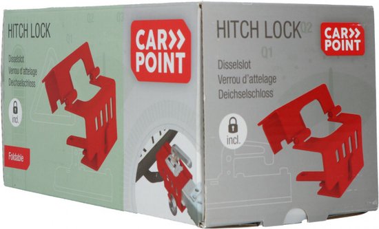 Carpoint Disselslot Deelbaar met Discusslot | Disselslot voor Aanhanger, Caravan, Trailer van Carpoint
