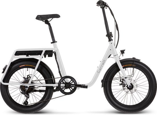 Carratt Bari vouw-ebike 10.4Ah 7sp 20x3 inch White van Carratt