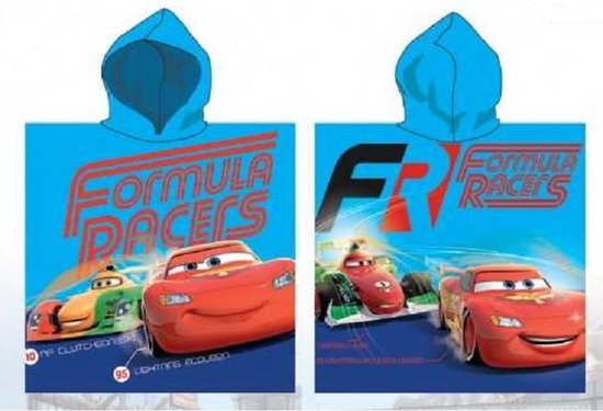 Cars badponcho - 120 x 60 cm. - Disney Cars poncho - 100% katoen van Cars
