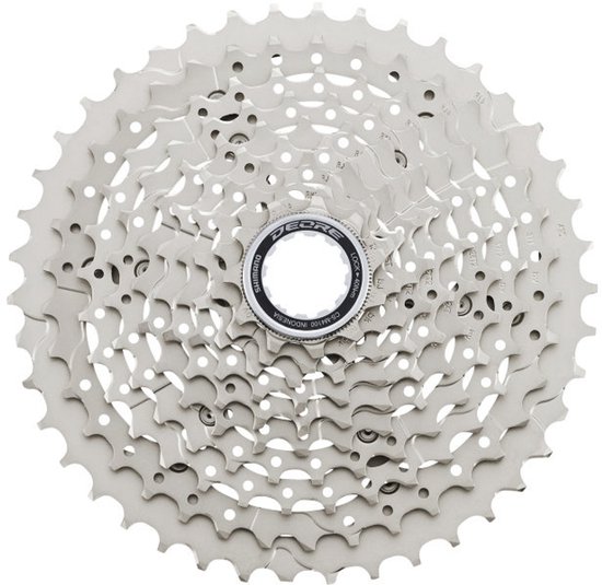 Cassette 10 speed Shimano Deore CS-M4100 11-46T van Merkloos