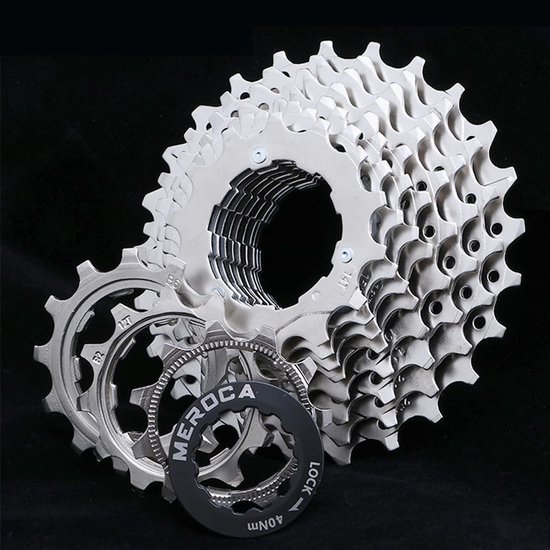 Cassette 11-13-15-17-19-21-24-28T - Fiets Cassette - Vrijloop Cassette - Mountainbike Cassette - Stalen Materiaal - Geschikt voor MTB/BMX - Fietscassette