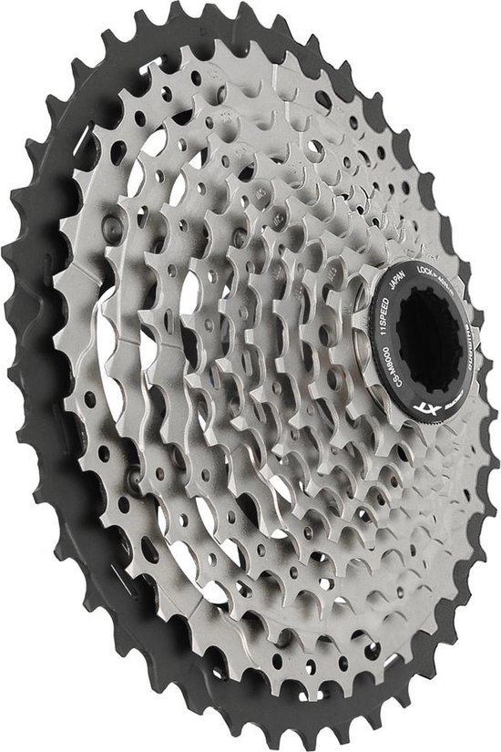 Cassette 11 speed Shimano Deore XT CS-M8000 11-42T van Merkloos