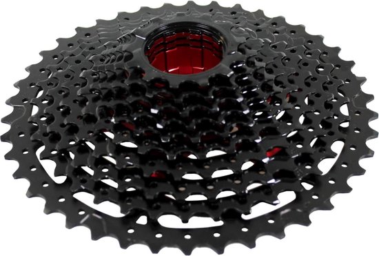 Cassette Sunrace CSMX8 - 11 speed 11-42T - zwart / rood van Merkloos