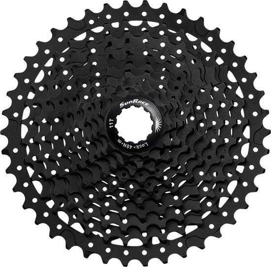 Cassettetandwiel Sunrace CSMS3 10-speed - 11-42T - zwart
