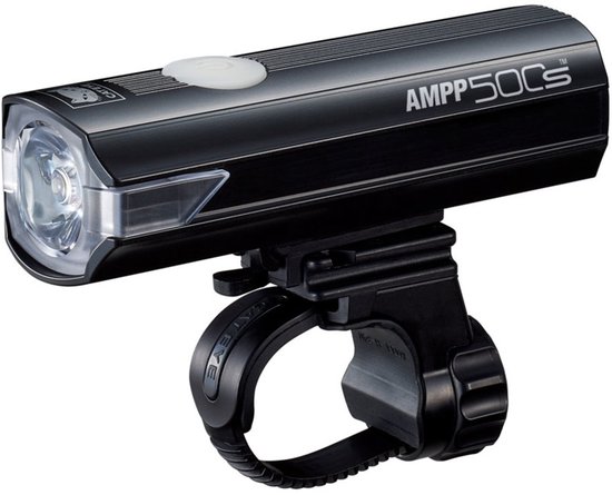Cateye AMPP500S Voorlicht - Lumens: 500 - USB Oplaadbaar - OptiCube Lenstechnologie - 5 Lichtmodi - Zwart
