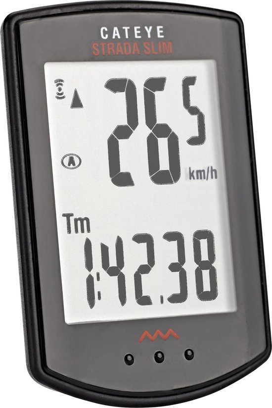 Cateye CC-RD310W Fietscomputer - Strada Slim - Draadloos - Zwart