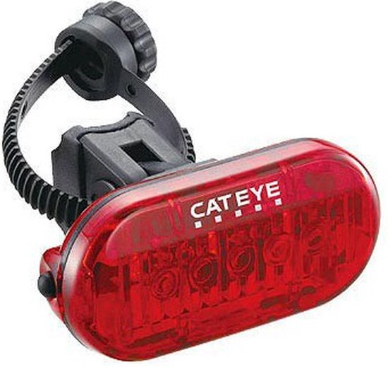 CatEye Omni 5 Achterlicht Fiets – Fietsverlichting LED – Brandduur 60 tot 120 uur – Batterij – Drie lichtmodi