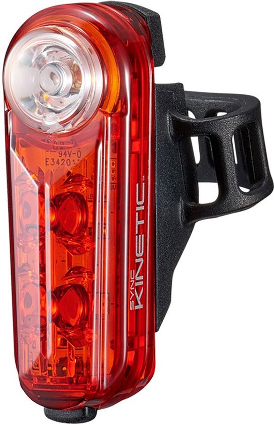 CatEye Sync Kinetic Achterlicht Fiets – Fietsverlichting LED – Brandduur 100 tot 200 uur – USB Oplaadbaar – Zes lichtmodi