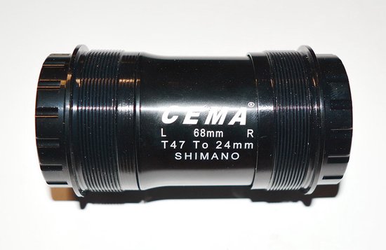Cema T47 Stainless Steel Shimano Trapaslagers Zilver 68/73 mm van Merkloos