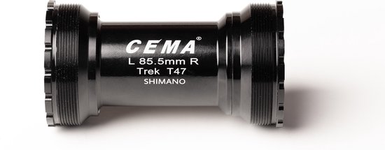 Cema T47 Threaded Stainless Steel Shimano Trapaslagers Zilver 85.5 mm