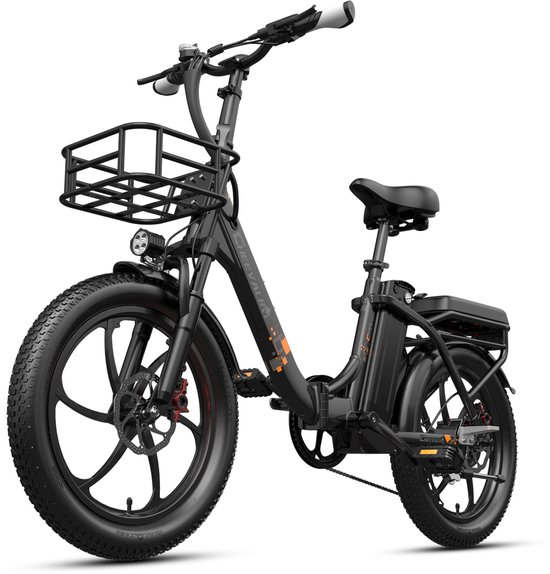 CHEEVALRY C20 PRO Elektrische Fiets – 250W – 48V 20Ah – Tot 150KM – 20” – Opvouwbaar – Shimano 7 Versnellingen – Zwart van Merkloos