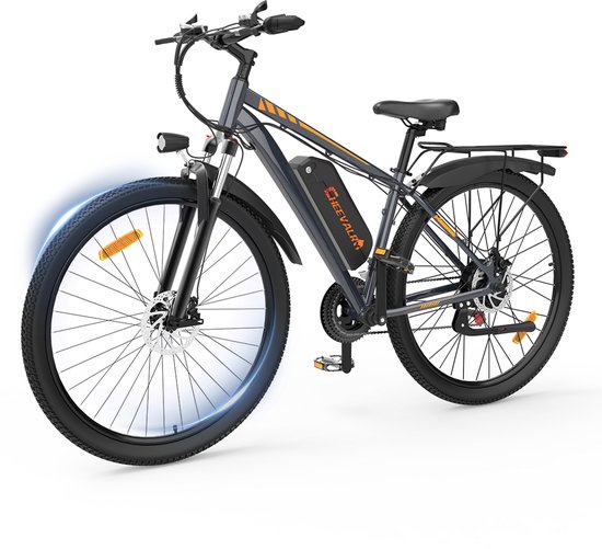CHEEVALRY C29 Elektrische Fiets – 250W Motor, 48V 18,6Ah Accu, 21-Speed Shimano, 29” Mountainbike van Merkloos