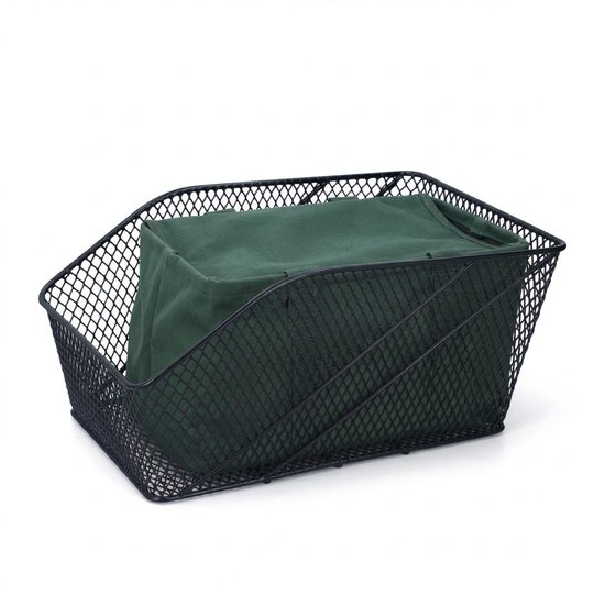 Cheqo® Fietsmand Achterop - Fietsmand Achter - Fietsmand Achterdrager - Fietsmand Bagagedrager - Fietsmand voor Bagagedrager - Fietsmand voor Achterdrager - Achterdrager Mand Fiets - Bagagedrager Mand Fiets van Merkloos