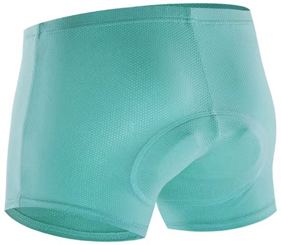 CHPN - Fietsbroek - Zeembroekje - Fiets ondergoed - Met zeem - Small - Valt klein - Unisex - Onderbroek voor fietsen - Fietsshort - Bilpijn bij fietsen - Mintgroen
