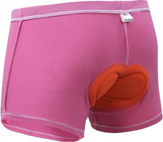 CHPN - Fietsbroek - Zeembroekje - Fiets ondergoed - Met zeem - XXXL - Valt klein - Unisex - Onderbroek voor fietsen - Fietsshort - Bilpijn bij fietsen - Roze