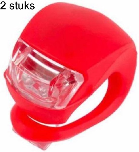 CHPN - Fietslampje - LED-Fietslamp - Waterdicht - Fietsverlichting - Rood lampje - Achterlicht fiets - Waterproof - Universeel - Rood lampje - 2stuks