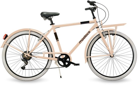 Citybike Mooloco Man 26 inch , beige van Merkloos
