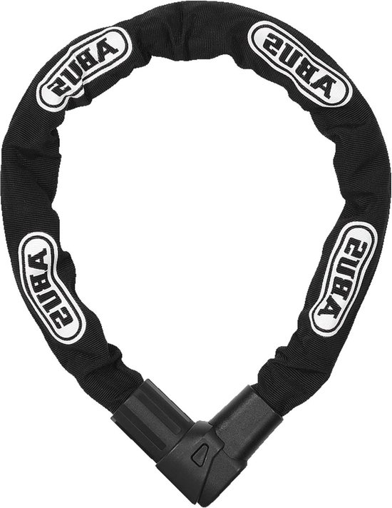 CityChain 1010 kettingslot - Flexibel fietsslot voor fietsen en e-bikes - gemaakt van gehard staal en met textielhoes - veiligheidsniveau 12 - 110 cm - Zwart Fatbike slot van ABUS