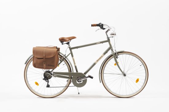 Cityfahrrad MALAGUETA 28 inch Man, groen van Merkloos