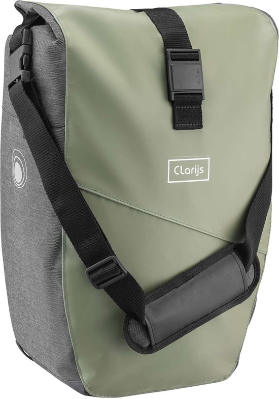Clarijs fietstas solobag 24L olijf-grijs van CLA