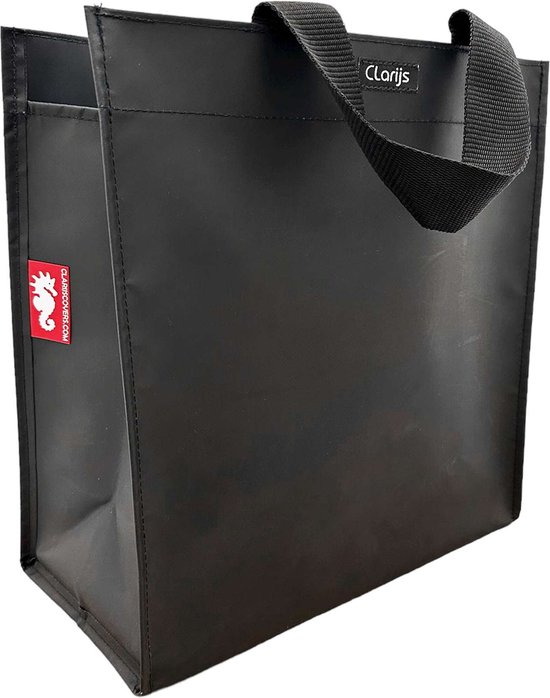 Clarijs shoppertas PVC 23L matt zwart van CLA