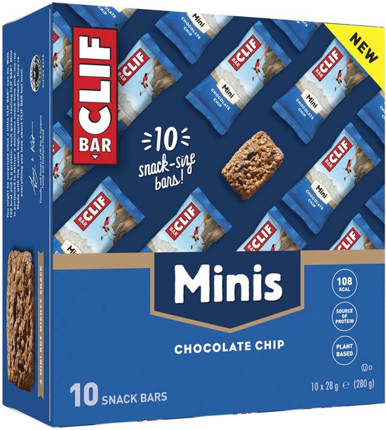 Clif Bar Mini Energy Bar - Energiereep - Chocolate Chip - 10x28 gram