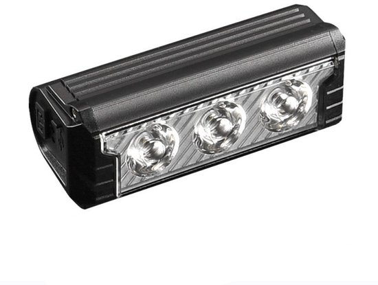 Cloudy - Fietslamp Voorlicht 2500 Lumen – 3 LED – USB-C Oplaadbaar – 3600mAh – 5 Lichtstanden – Batterijindicator – Wit/Geel Licht
