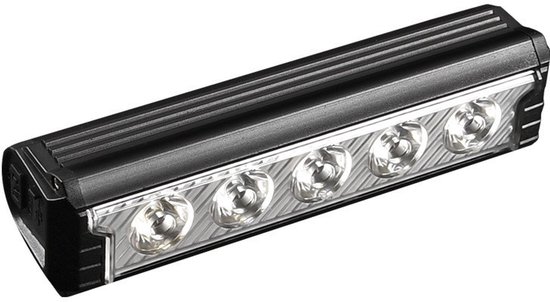 Cloudy - Fietslamp Voorlicht 2800 Lumen – 5 LED – USB-C Oplaadbaar – 6600mAh – 5 Lichtstanden – Batterijindicator – Wit/Geel Licht