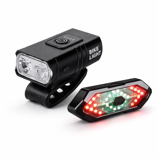 Cloudy - Fietsverlichting Voor & Achter - Fietslamp - Voorlamp - Voorlicht - Oplaadbaar - Waterdicht - 1000lumen