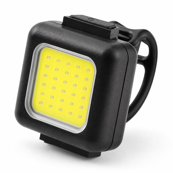 Cloudy LED Fietslamp Voor – 150 Lumen – USB-C Oplaadbaar – 3 Lichtstanden – IPX5 Waterbestendig – Zwart