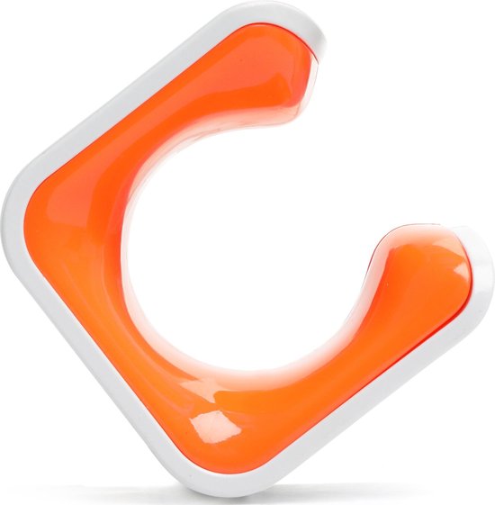 Clug Roadie Fiets Clip voor de muur - Wit/Oranje van Hornit