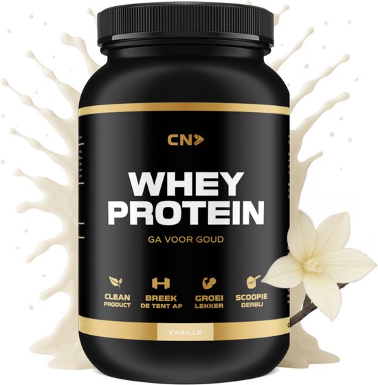 CN Supplements Whey Protein - Vanille - Eiwitpoeder - Eiwitshake - 1000 gram - 28 Shakes