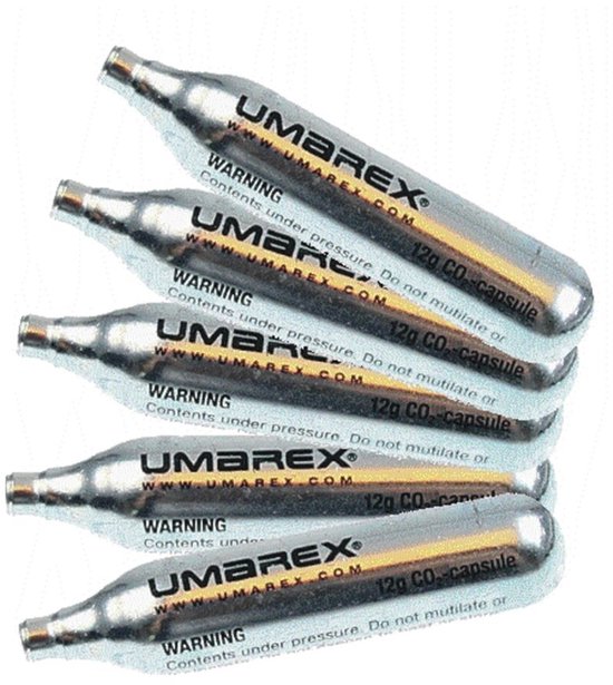 CO2 Capsule Patroon Umarex - 12 Gram - 5 Stuks | Betrouwbare Energievoorziening voor Diverse Toepassingen