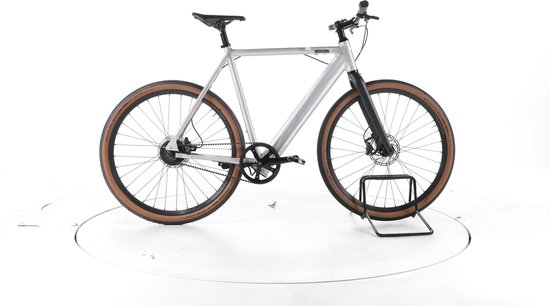 Coboc Brooklyn FAT Elektrische citybike Accu 250Wh 27,5" 2023 zilver Pro