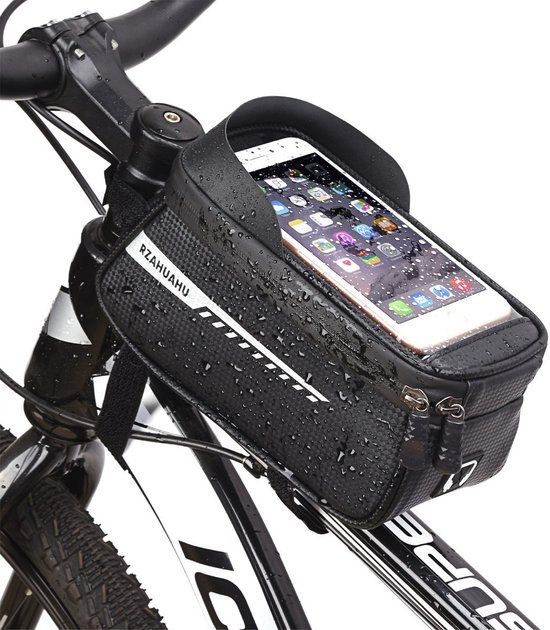 Colorful Sun® Frametas Fiets - Telefoonhouder - tot 7 inch - 1,7 L - Ebike Telefoon tas - Waterdicht-Waterproof - Regenbestendig-Zwart van Colorful Sun®