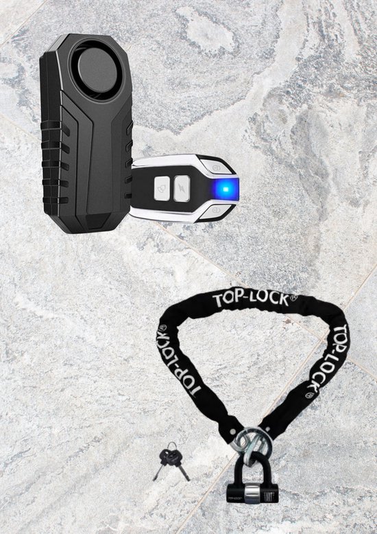 Combinatiepakket Fatbike Alarm + art 3 top lock slot van Merkloos