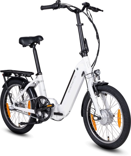 Compact Comfort Plus 2.0 E-bike Vouwfiets 20 Inch - 410Wh - Actieradius 90 km - 95% Voorgemonteerd -Shimano 7 Versnellingen - LCD Kleurendisplay-Wit glanzend