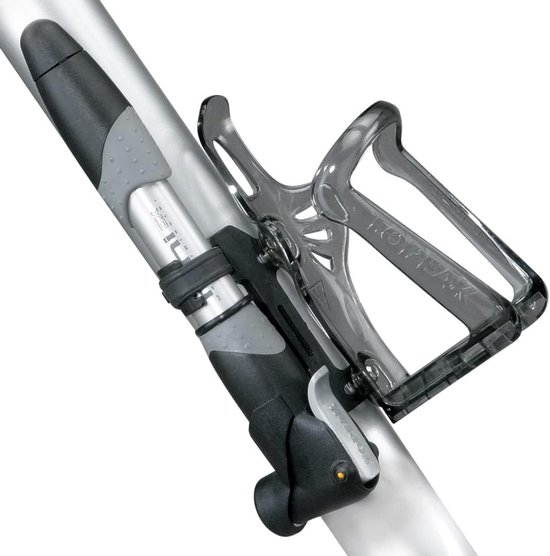 Compacte Dubbele Fietspomp - Mini Fiets Handpomp voor Alle Banden - Zilver