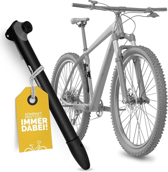 Compacte Fietspomp - Universele Mini Pomp voor Fietsen en Ballen met Houder - Zwart