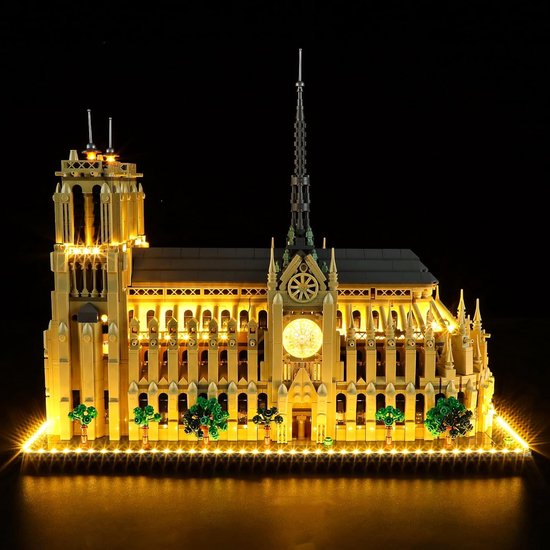 Compatibel met LEGO 21061 Notre-Dame van Parijs Architecture - verlichtings kit voor bouwstenen model (Model Set NIET inbegrepen)