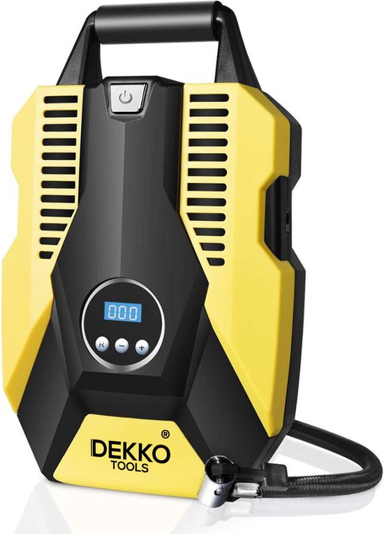 Compressor bandenpomp 12V Elektrisch - 10,3 Bar - 35L min voor Auto, fiets, luchtbed, zwembaden en kamperen