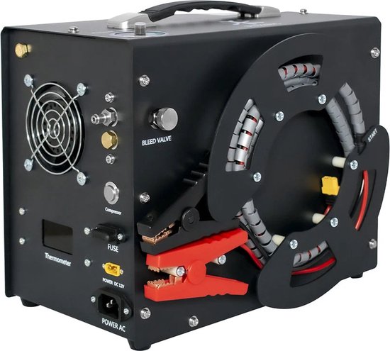 Compressor - Luchtcompressor - Luchtcompressor Bandenpomp - Airpress Compressor - 300Bar 4500Psi PCP - 220V - met ingebouwde 12V draagbare stroomadapter Ventilator