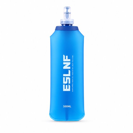 Consumerce® Soft Flask 500ml - Hardlopen Drinkfles - Softflask Opvouwbaar - Fietsen Wandelen Rennen - Hardloop Fles - Bidon Flesje - Marathon Drinkzak
