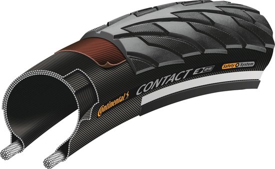 Continental Buitenband Contact 28 X 1 5/8 X 1 1/8 (28-622) Rs Zwart