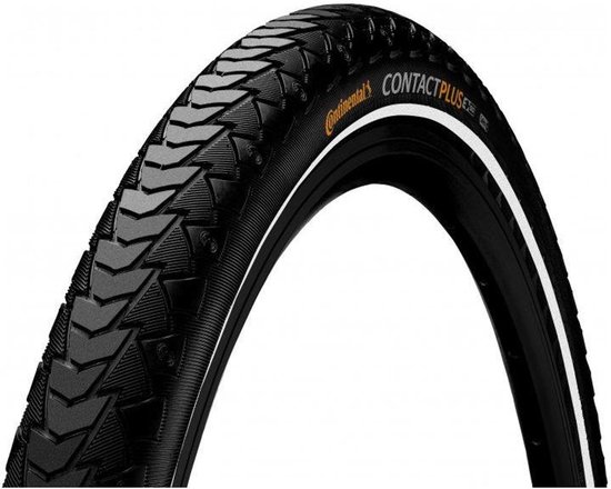 Continental buitenband contact plus 40-622 (28x1.50) zwart reflex