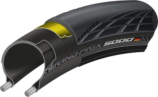 Continental Buitenband Grand Prix 5000 28 X 7/8 (23-622) Vouw van Continental