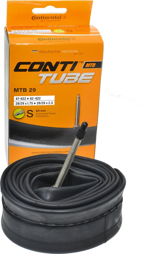 Continental MTB 29inch Binnenband 29x175-250 frans 60mm 4762-622 - ZWART van Continental